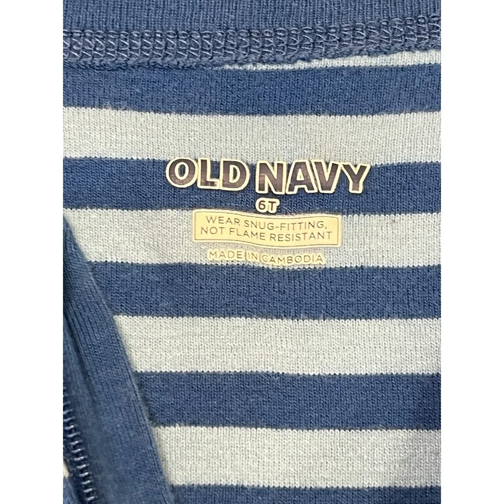 Old Navy 6 Toddler One Piece Sleepers Lot of 3 Footless Warm Cozy Kids‎